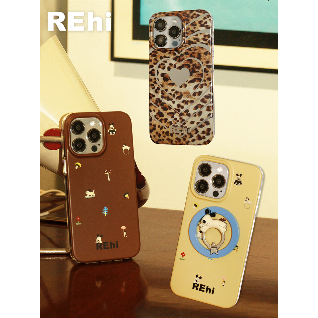 R REhi Dog Holidayเคสโทรศัพท์แม่เหล็กOriginal Double Layer imd Frostedเคสโทรศัพท์เคสแม่เหล็กIphone