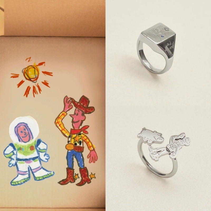 <เรื่องราวของของเล่น> Buzz Lightyear Ring - แหวนคอสเพลย์อุปกรณ์ต่อพ่วงการ์ตูนอะนิเมะที่สวยงามและสร้า