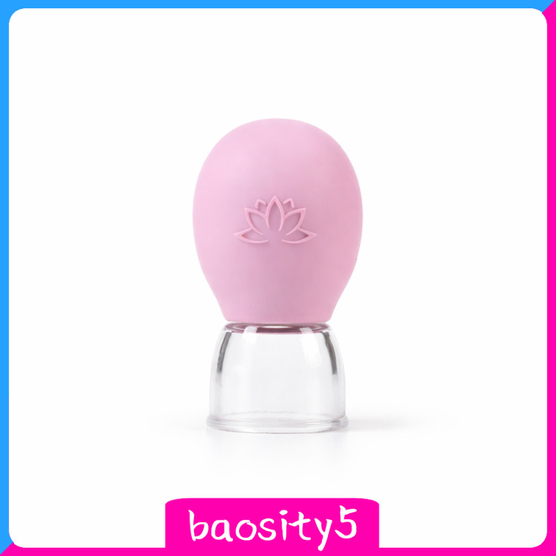 [Baosity5] Mini Silicone Cupping, Gua Sha Cupping for Facial & Body, Easy Use rose
