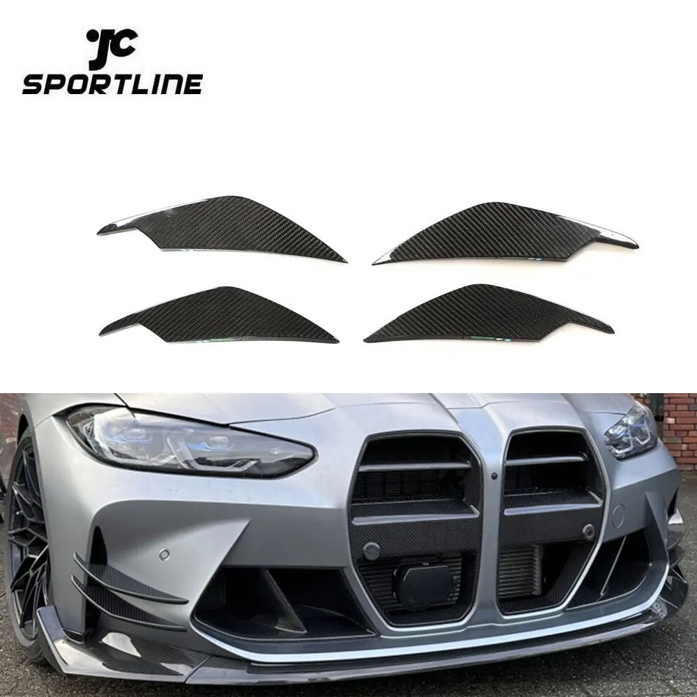 CIH5 JCSportline Pre-preg G80 G82 AERO Canards สําหรับ BMW 3 4 Series G80 M3 G82 M4 2D 4D 2021-2022