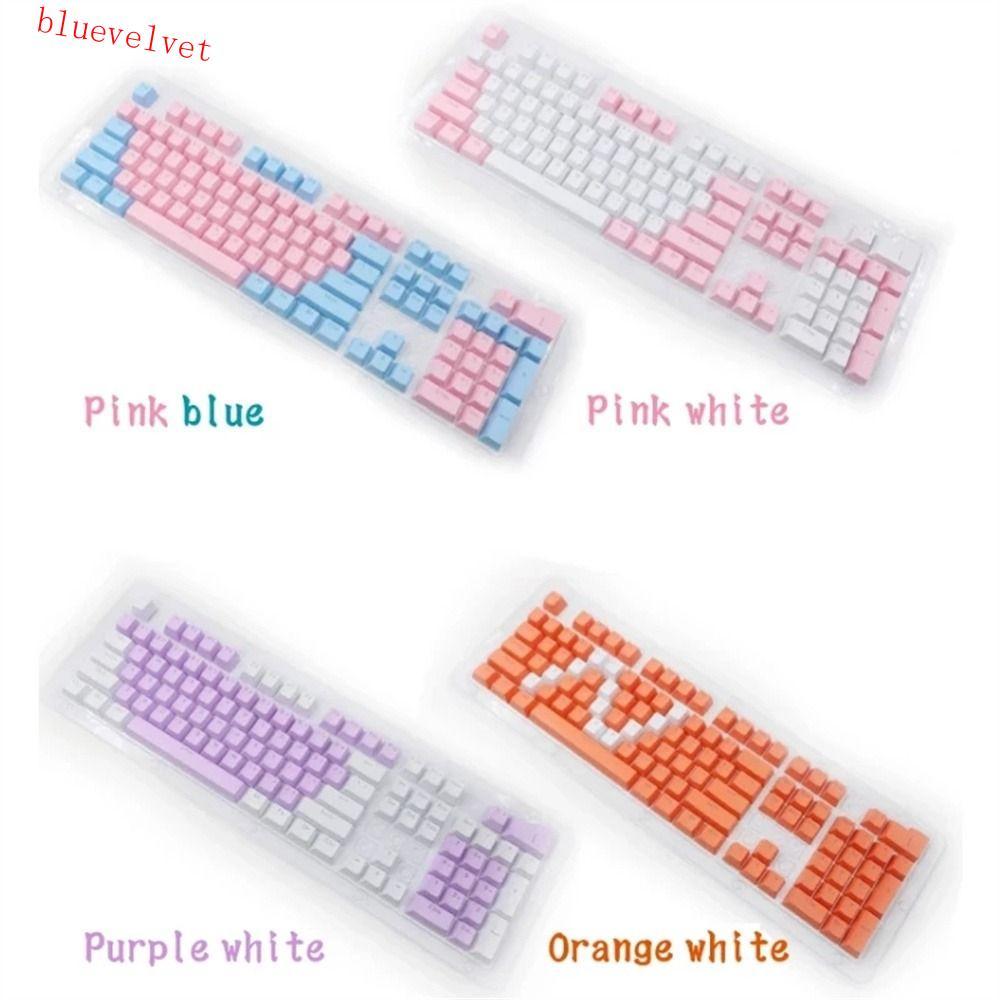 BLUEVELVET Mechanical Keycaps คีย์บอร์ดเปลี่ยน Universal Mechanical Keyboard 61/ 87 104/108 980k Bac