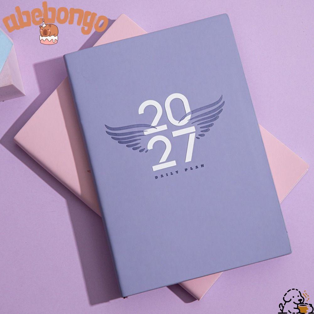 ABEBONGONY 2027 Schedule Book, To Do List A5 Agenda Book, Portable Planner Reminder Textured PU Dail