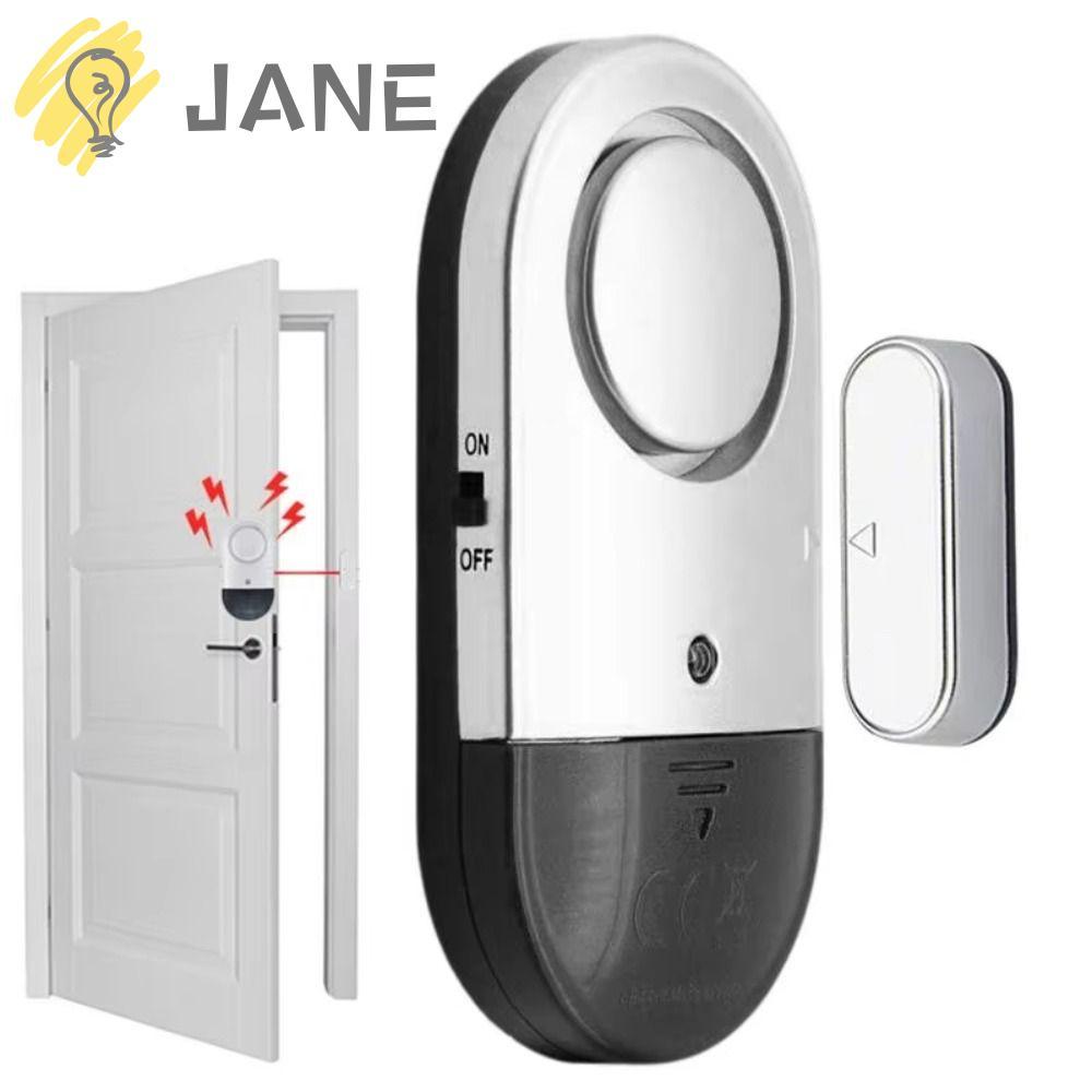 JANE ประตูหน้าต่าง, 125 DB Wireless Burglar Alarm,ทนทานแม่เหล็กความปลอดภัยเซ็นเซอร์ป้องกันสําหรับครั
