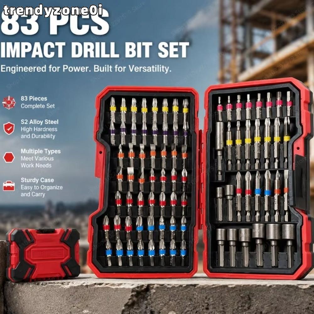 TRENDYZONE0I ไขควงชุด Bit, Multi-specification Multi-functional Impact Driver Drill Bit Set, S2 Stee