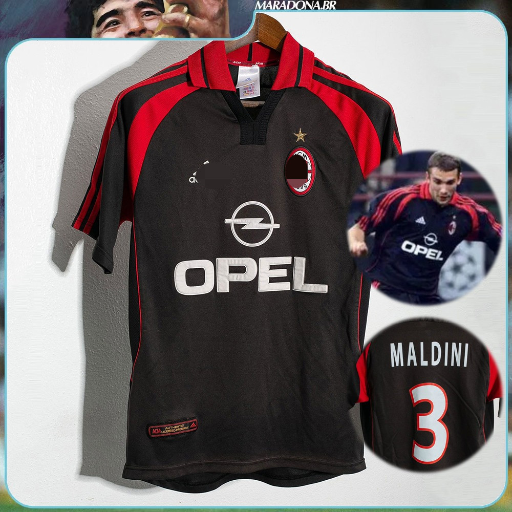 S-XXL 2000-2001 Retro Jersey AC M-ila-n Third Jersey Personalization ชื่อหมายเลข C2TN