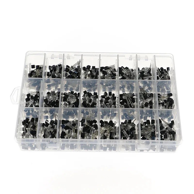 840 ชิ้น/กล่อง 24 ค่า TO-92 ทรานซิสเตอร์ Assortment Kit BC327 BC337 BC547 2N22 3904 3906 C945 S8050 