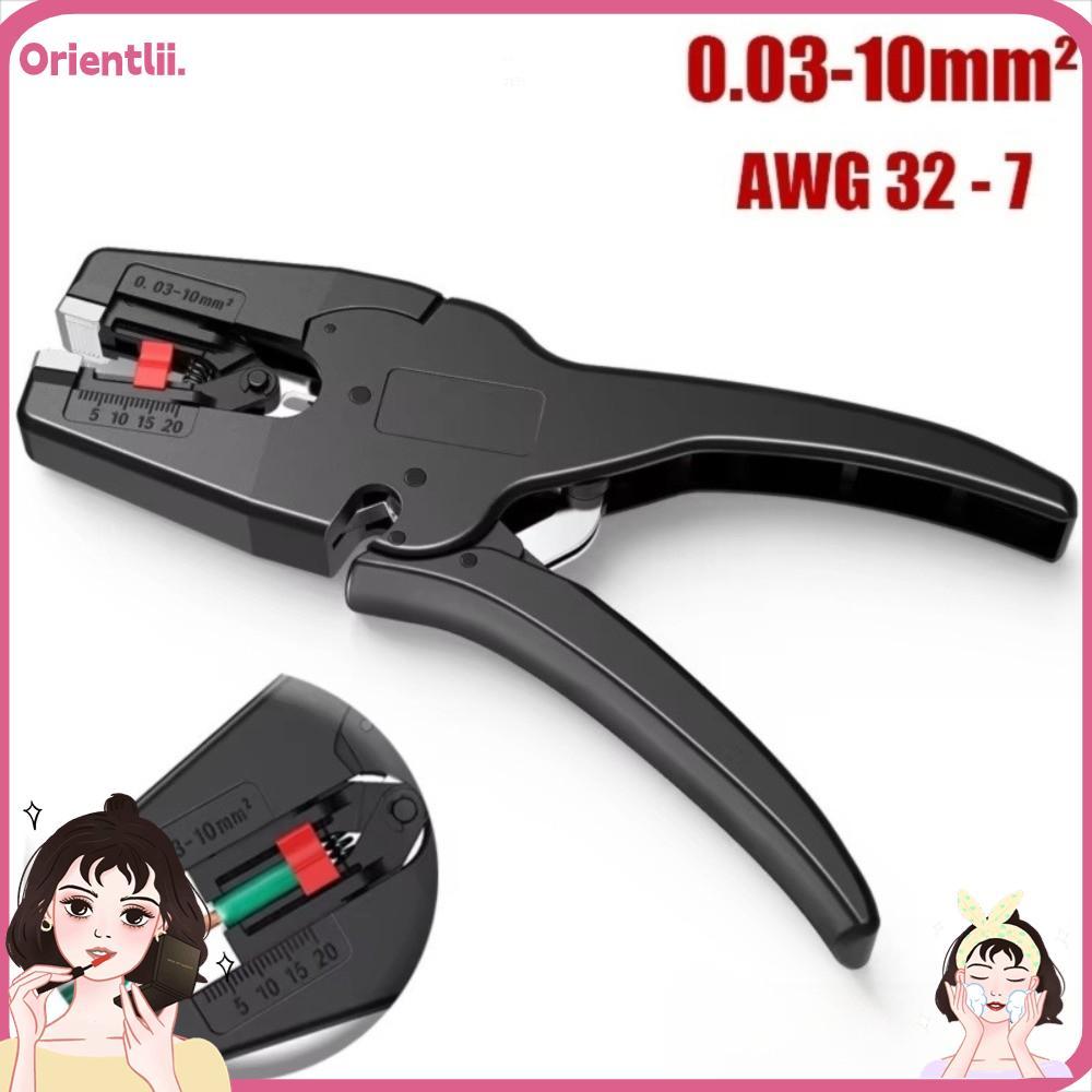 ORIENTTK เครื่องปอกสายไฟอัตโนมัติ,32-7AWG 2 in 1 คีมลวด,คุณภาพสูง Heavy Duty Mini แบบพกพาเครื่องมือซ
