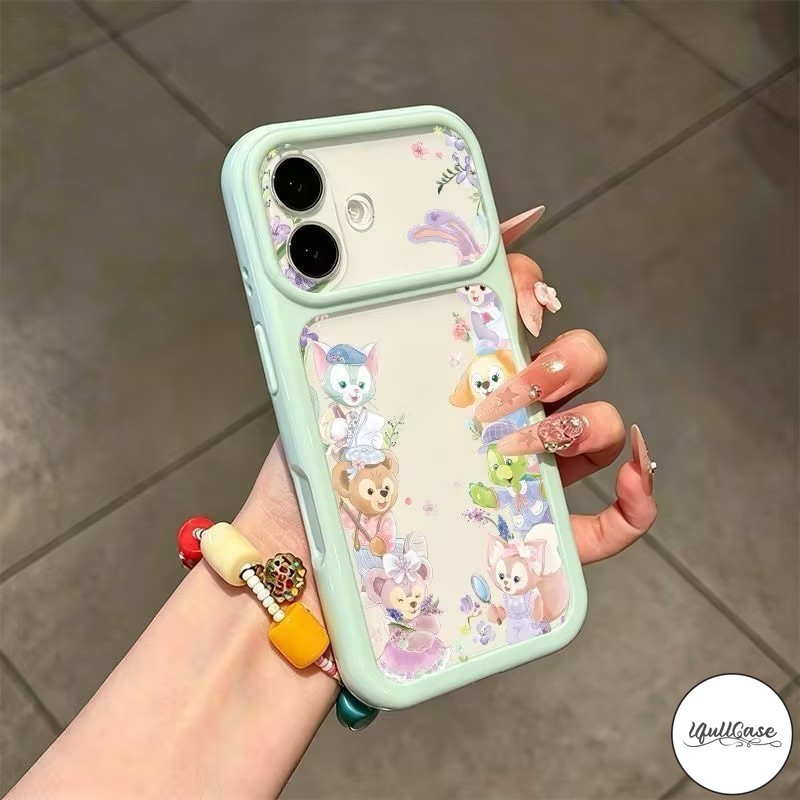 เคส 2‑in‑1 สไตล์สตาร์ ลายการ์ตูนสัตว์น่ารัก เคสไอโฟน13 17 IPhone 11 16 15 13 12 14 Pro Max 15 14 16 Plus Air 17 16 15 14