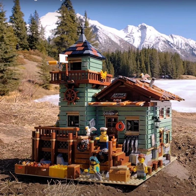 ถัง House House House Villa City Building Street View ชายหญิงเด็กประกอบบล็อกตัวต่อของเล่นของขวัญ2026