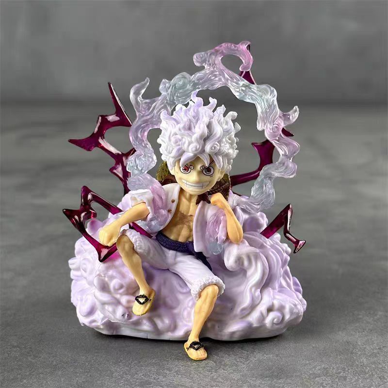 One Piece Fifth Gear Nika Luffy ที่นั่ง Nika Luffy อะนิเมะรูปของเล่นรถเครื่องประดับ 8.31