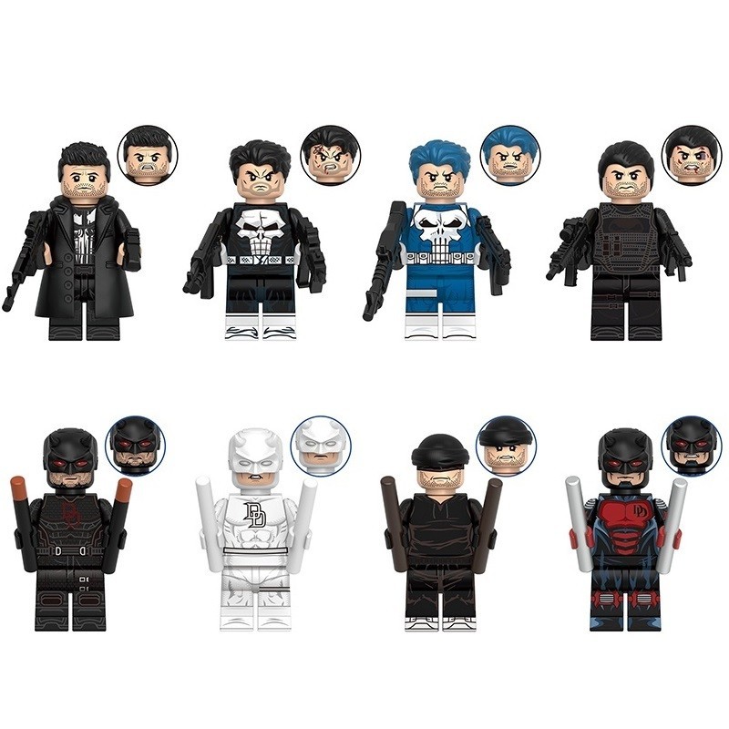 บล็อกตัวต่อ ฮีโร่สายดาร์ค Daredevil & Punisher Kingpin Squad