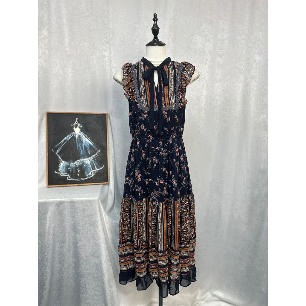 Vintage Nana Style Soft Girl Style AXES, LISA Style lolital lolital Long Vest Dress