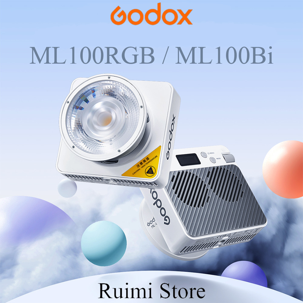 Godox ML100R / ML100Bi การถ่ายภาพแบบพกพา LED เติมแสง Full-Color / Bi-Coilor Video Light