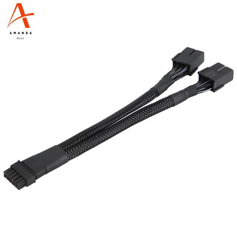 การ์ด 12VHPWR PCIe 5.0 12 Pin to Dual GPU PCIE 8-Pin สําหรับ RTX30 Series 3070 3080 RTX3090 การ์ดวิด