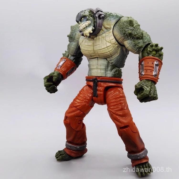 ขายร้อน 12 ซม.Lizard Man Batman Killing Crocodile Man Solomon Suicide Squad Action Figure ZEBX