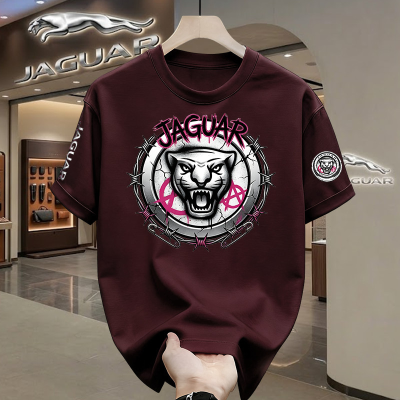 KATUN Jaguar เสื้อยืดสําหรับผู้ชายและผู้หญิงผ้าฝ้าย 100% 24S Unisex Cool และ Light เสื้อยืด Jaguar M