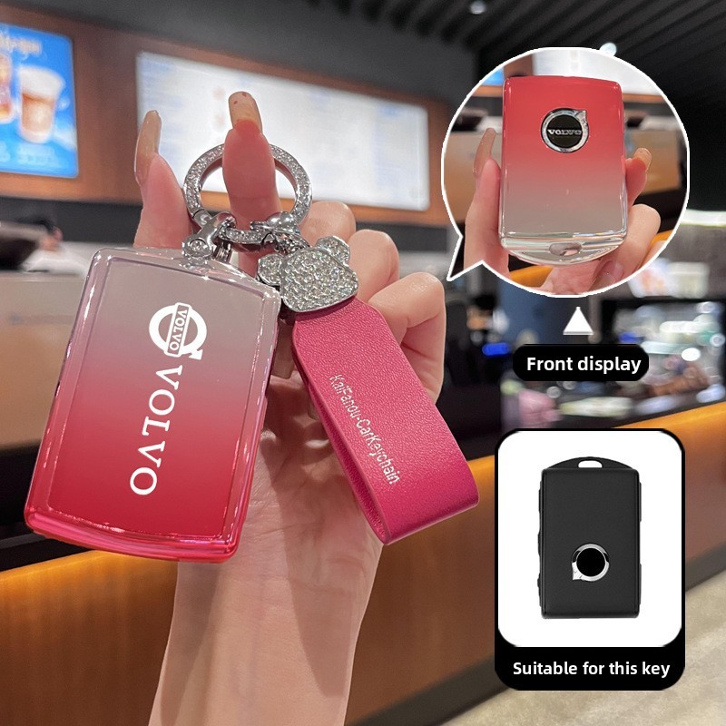 ใหม่ TPU รถ Remote Key กรณี Volvo XC40 XC60 S90 XC90 V90 2017 2018 T5 T6 T8 พวงกุญแจน่ารัก