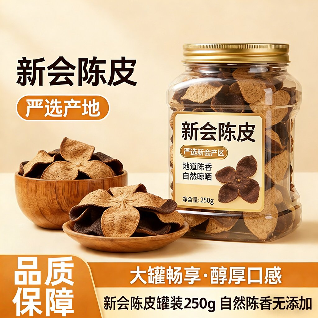 Ya Yang Mom แนะนํา Xinhui ของแท้อายุเปลือกส้มเขียวหวานขายส่งแช่น้ําปรุงรสซุป Xinhui Tanger