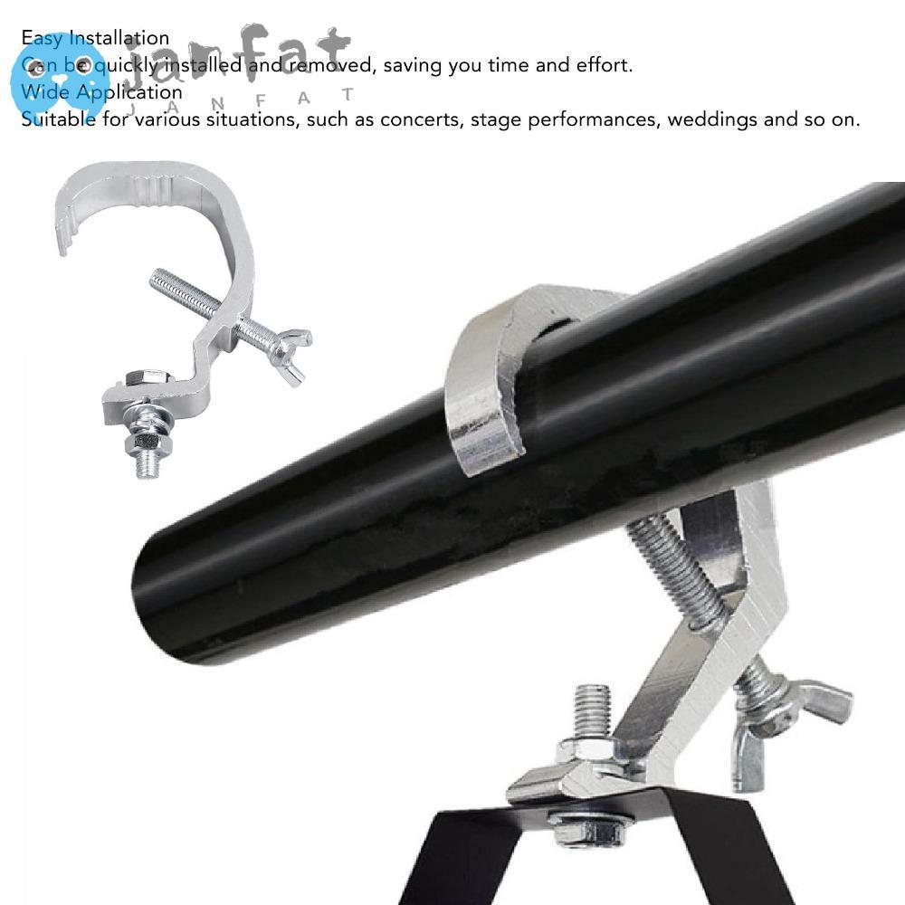 JANFAT 2 ชิ้น Stage Lighting Clamp, อุปกรณ์แขวน Premium Stage Light Truss Clamps, มัลติฟังก์ชั่นกว้า