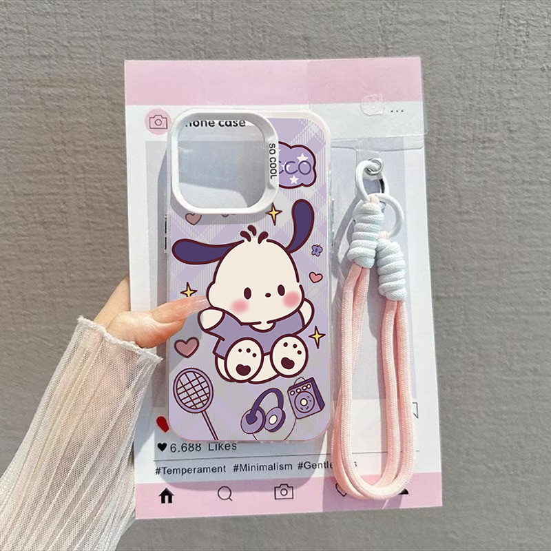 เคส iPhone ลาย Pochacco น่ารักสําหรับ IP16,IP15,XR,XSMax,IP17,IP14,IP13,IP12,IP11