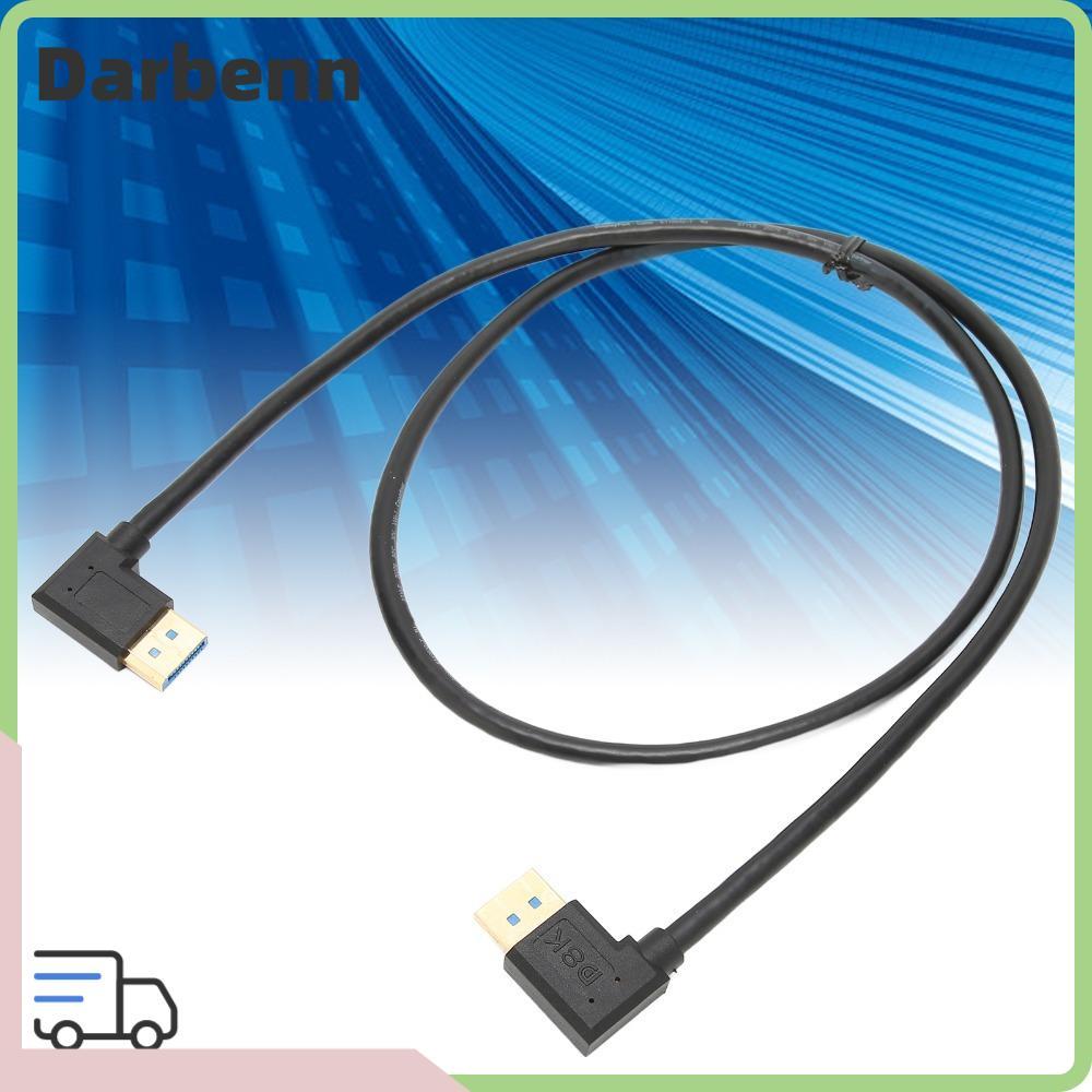 DARBEMY มุมขวา 90 องศา DP Male to DP Male Cable, รองรับ 8K 60Hz 4K 144Hz 2K 165Hz 1m / 3.3ft Display