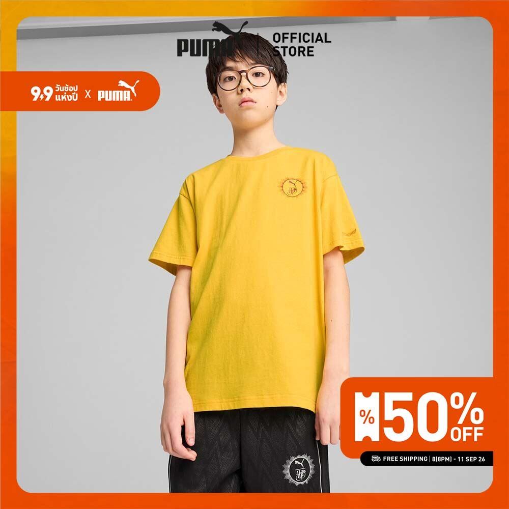 PUMA KIDS - เสื้อยืดผู้ชาย PUMA x HARRY POTTER สีเหลือง - 63007734