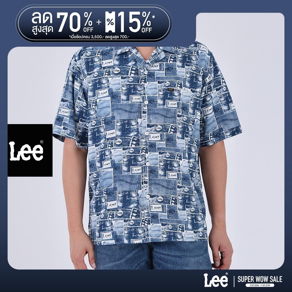 LEE เสื้อเชิ้ตแขนสั้นผู้ชาย Comfort รุ่น LE S126MSHSF03 สีกรมท่า