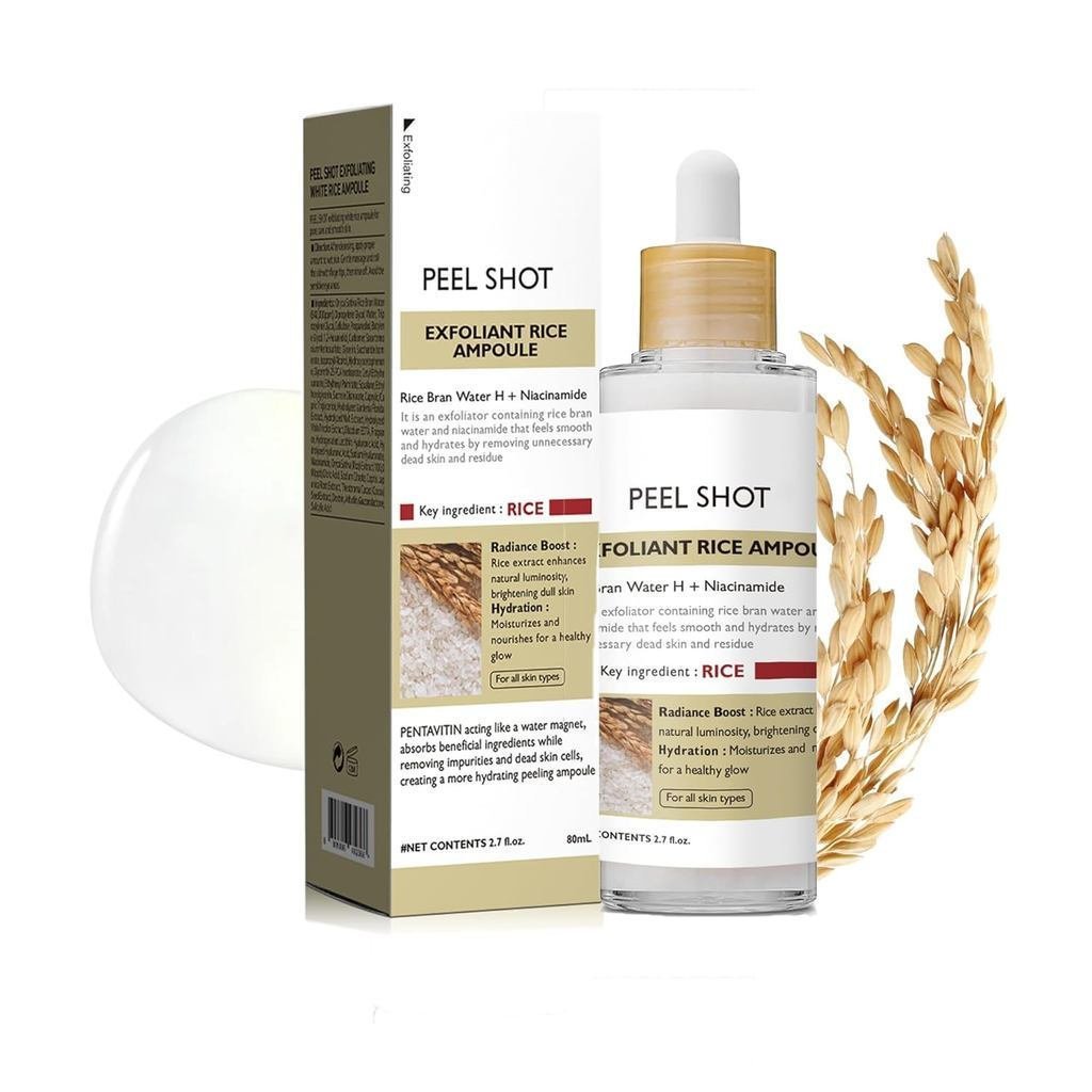 PeelShotข้าวขัดผิวAmpoule, kandRiceBrighteningPeelShotforGlowing, GentleFacialPeelwithPorenimizingan