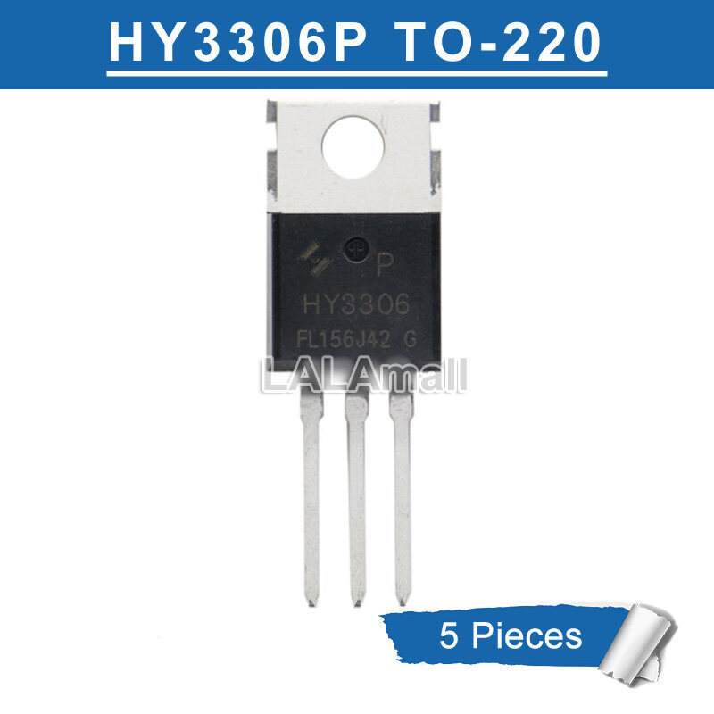 5pcs HY3306 TO220 HY3306P TO-220 N-channel 130A/60V MOSFET ทรานซิสเตอร์ใหม่เดิม