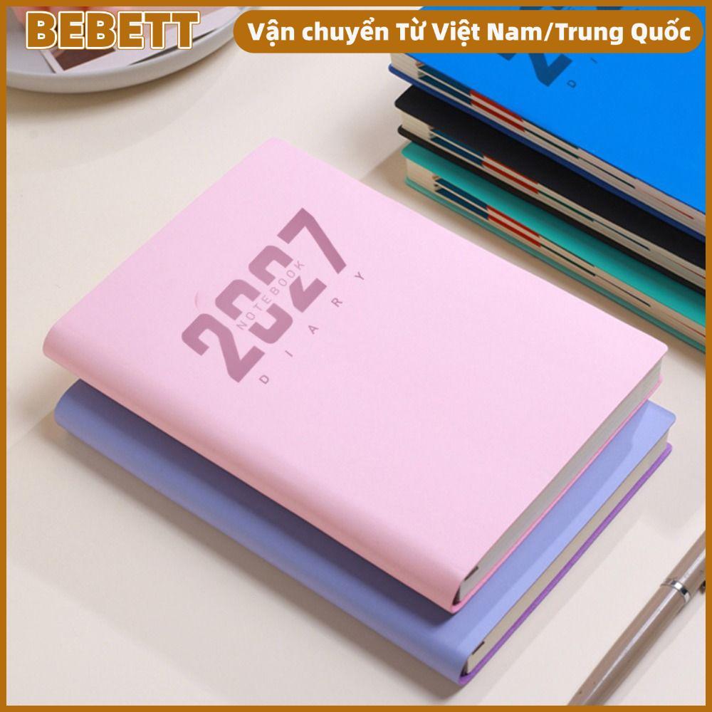 BEBETTERM 2027 Schedule Book, A5 To Do List Agenda Book, Portable Planner Reminder Textured PU Daily