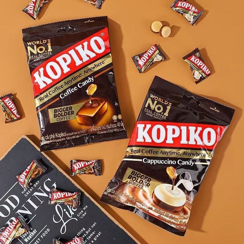 KOPIKO KOPIKO กาแฟรสดั้งเดิม Candy Cube กาแฟอินโดนีเซียนําเข้า Hard Candy ของว่างสบายๆ SL9826 @