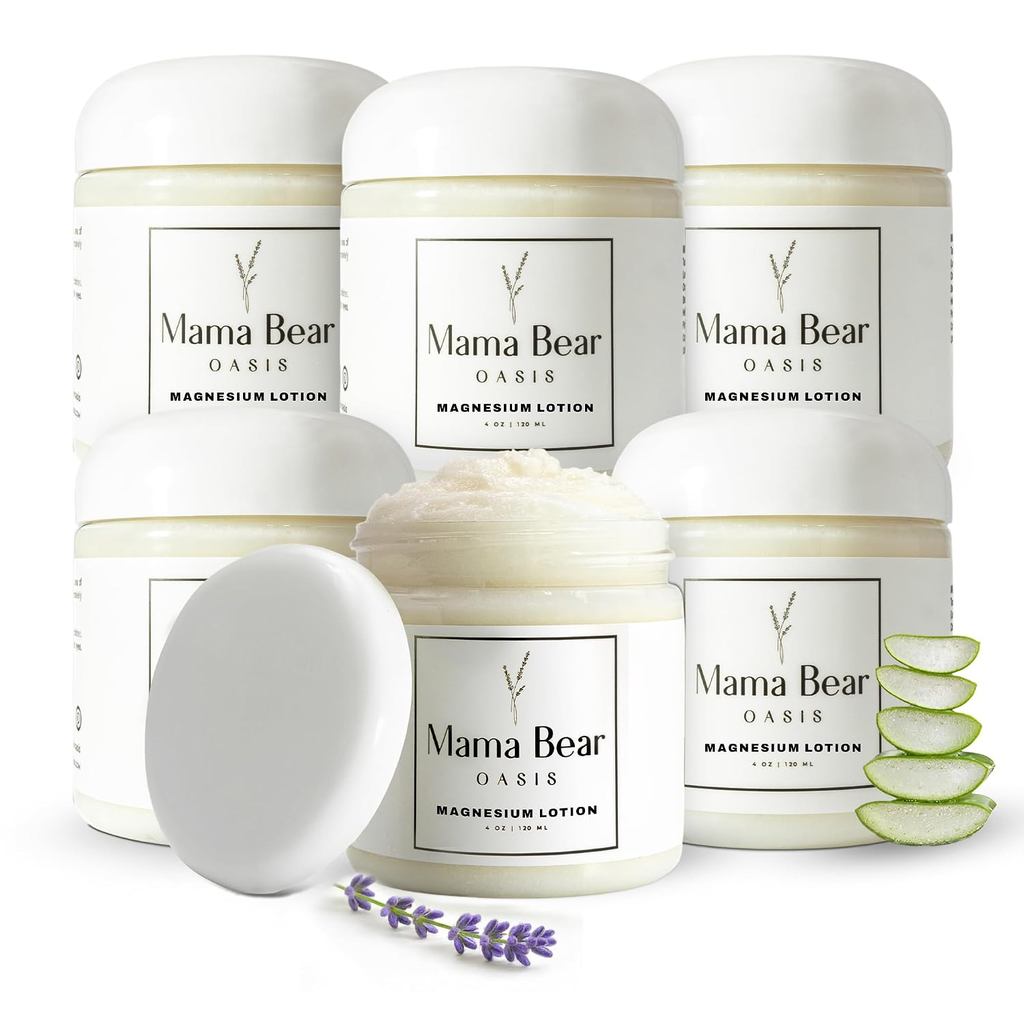 Mama Bear Oasis Magnesium Cream - โลชั่นแมกนีเซียมสําหรับเท้า (แพ็ค 6) ZE6W