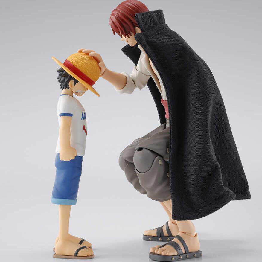 [จัดส่งความเร็ว] Bandai SHF One Piece One Piece Red-Haired Shanks ลูฟี่รูปเยาวชน