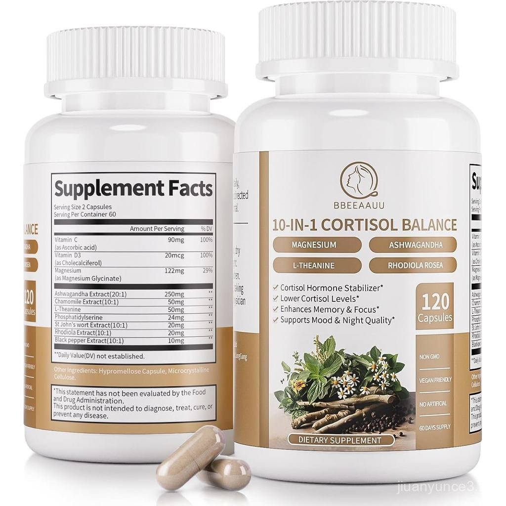 Cortisol s สําหรับผู้หญิง 10in1 Cortisol Manager พร้อม Ashwagandha | Cortisol ลดดีท็อกซ์ด้วยแมกนีเซี
