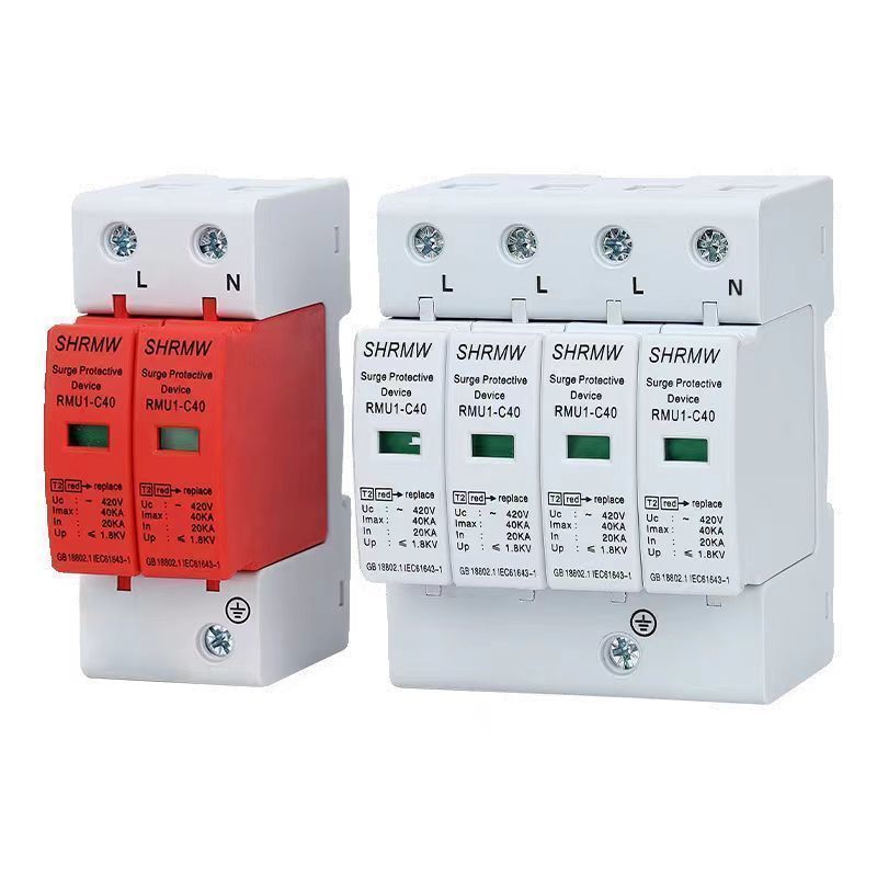 Surge Protector 4p Lightning Protector Lightning Protector First Class Surge 60KA Second Class 40KA 