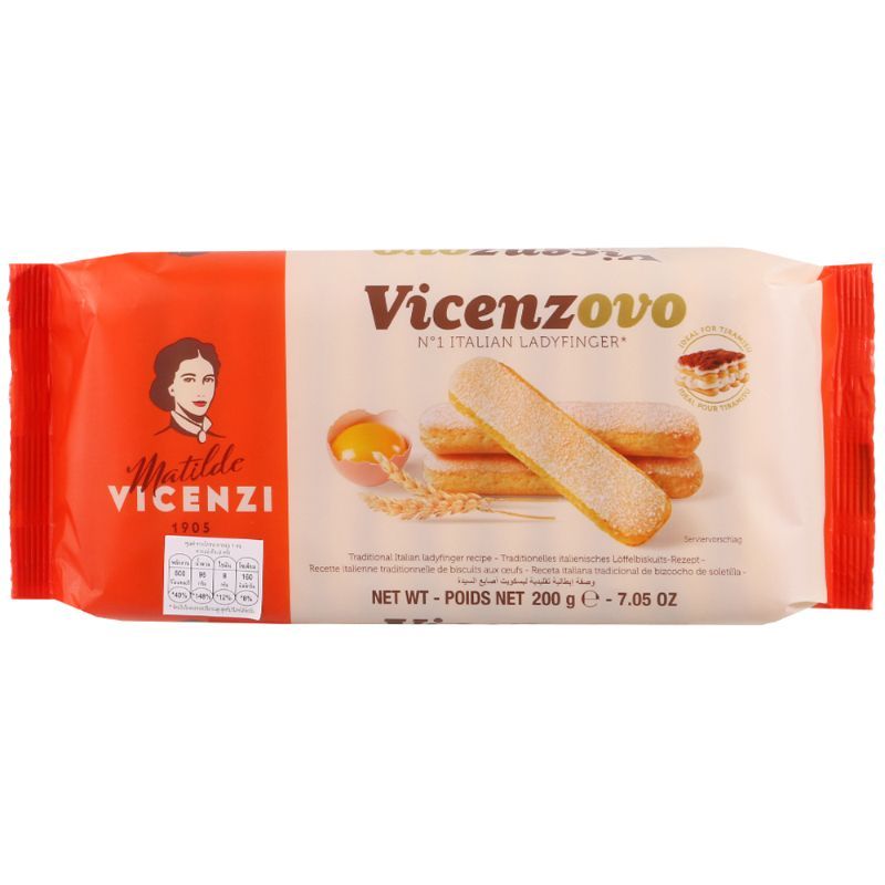 วิเซนซิเลดี้ฟิงเกอร์ผสมไข่ 200กรัม Vicenzi Lady Fingers 200g.