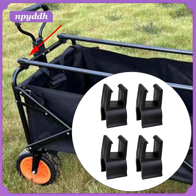 [npyddh] 4x Camping Cart Card Buckle Attachment Camping Shopping Push Pull Cart Accessory