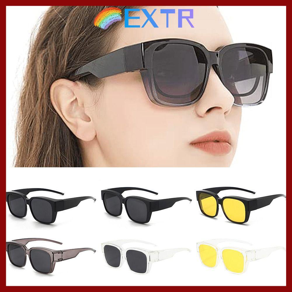 จัดส่งจากประเทศไทยEXTR Polarized Women Men for Driving Riding Sun Glasses Square Shades