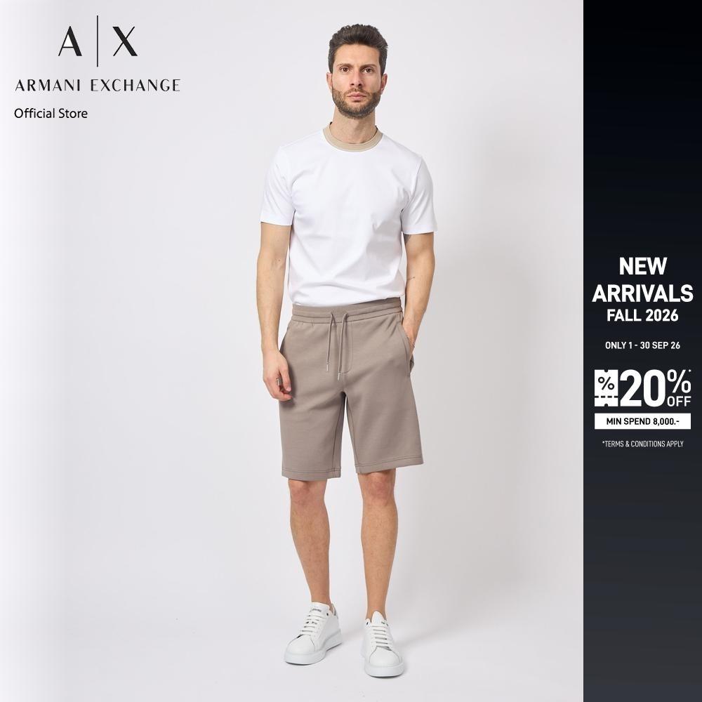 Armani Exchange กางเกงขาสั้นผู้ชาย รุ่น XM000372-AF10818-U6107 - สีน้ำตาล