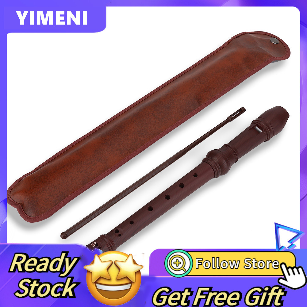 8 หลุม High Pitch Soprano Recorder ขลุ่ยเครื่องมือพลาสติก Reed Pipe