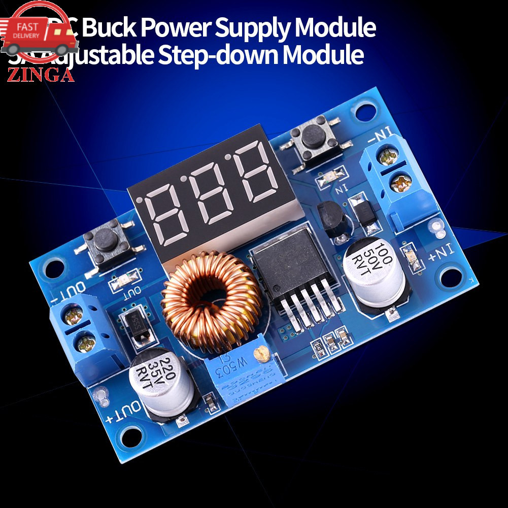 Zinga-th Zinga-th ขั้นตอนลงโมดูล 1 PC 5A 4.0 V-38 V ถึง 1.25 V-36 V DC-DC Buck Converter ตัวควบคุมแร