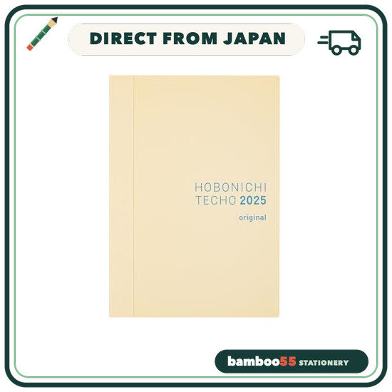 Hobonichi Techo 2025 Planner [A6 / 1 page per day (English) / January / Monday start] Direct From Ja