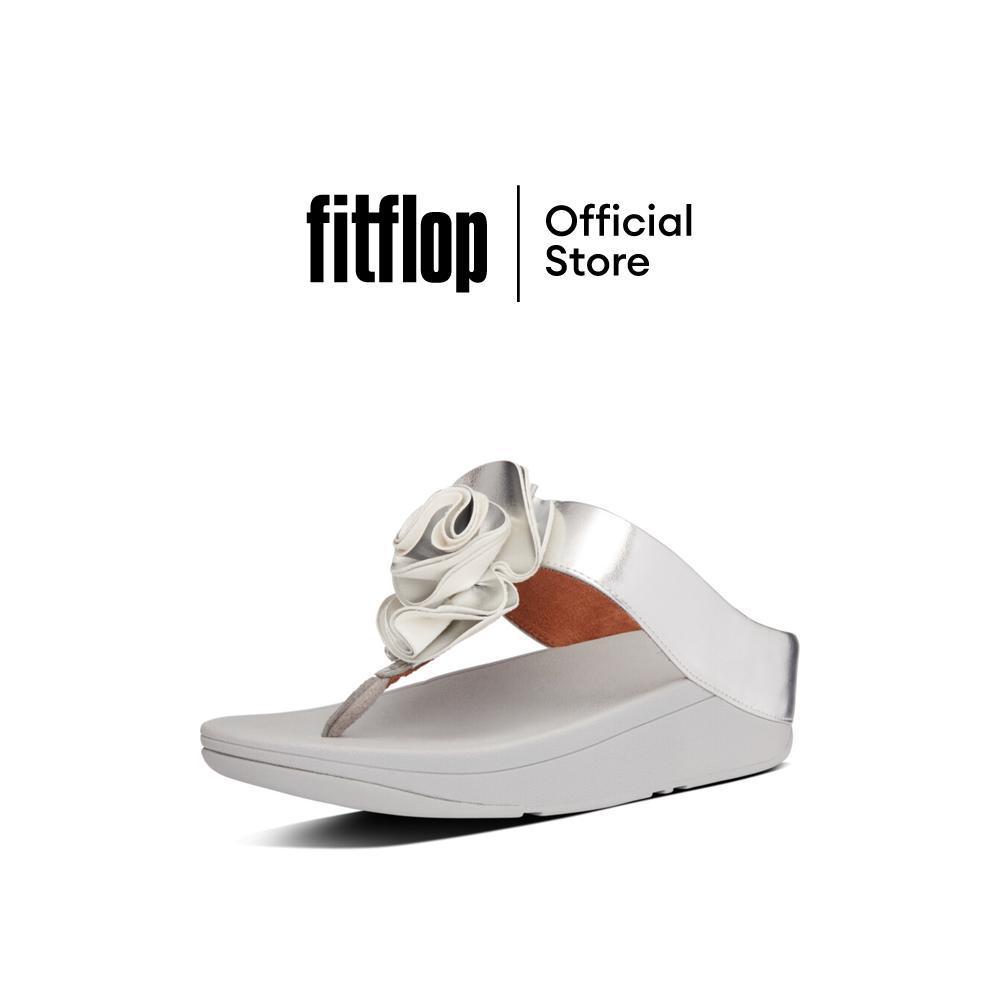FITFLOP COMM-FLORRIE TOE-THONGS รองเท้าแตะแบบหูหนีบผู้หญิง รุ่น AS8-011 สี SILVER