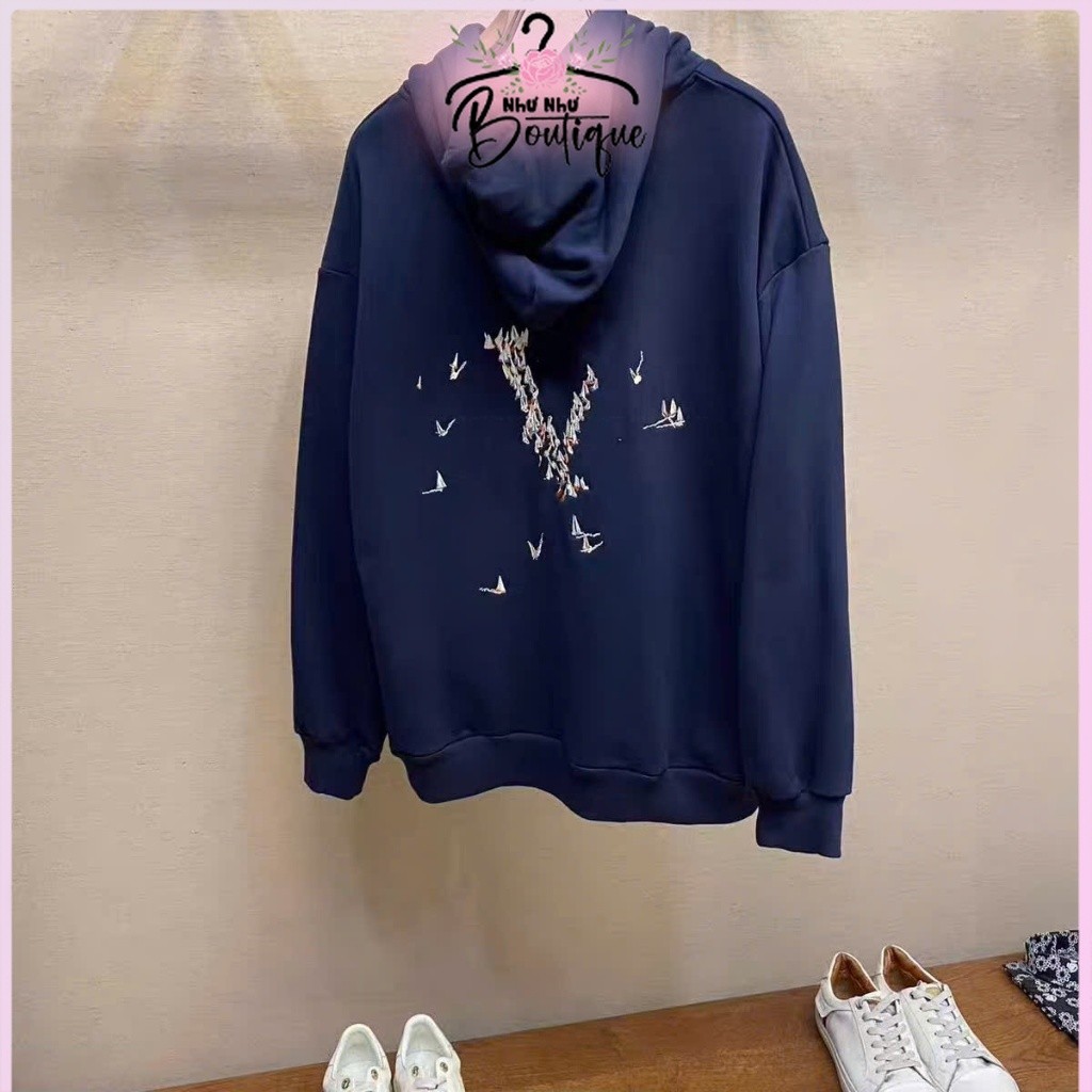 - Le Vi Crew Hoodie เสื้อสเวตเตอร์ทรงหลวมหนาสําหรับผู้ชายและผู้หญิง Boutique999