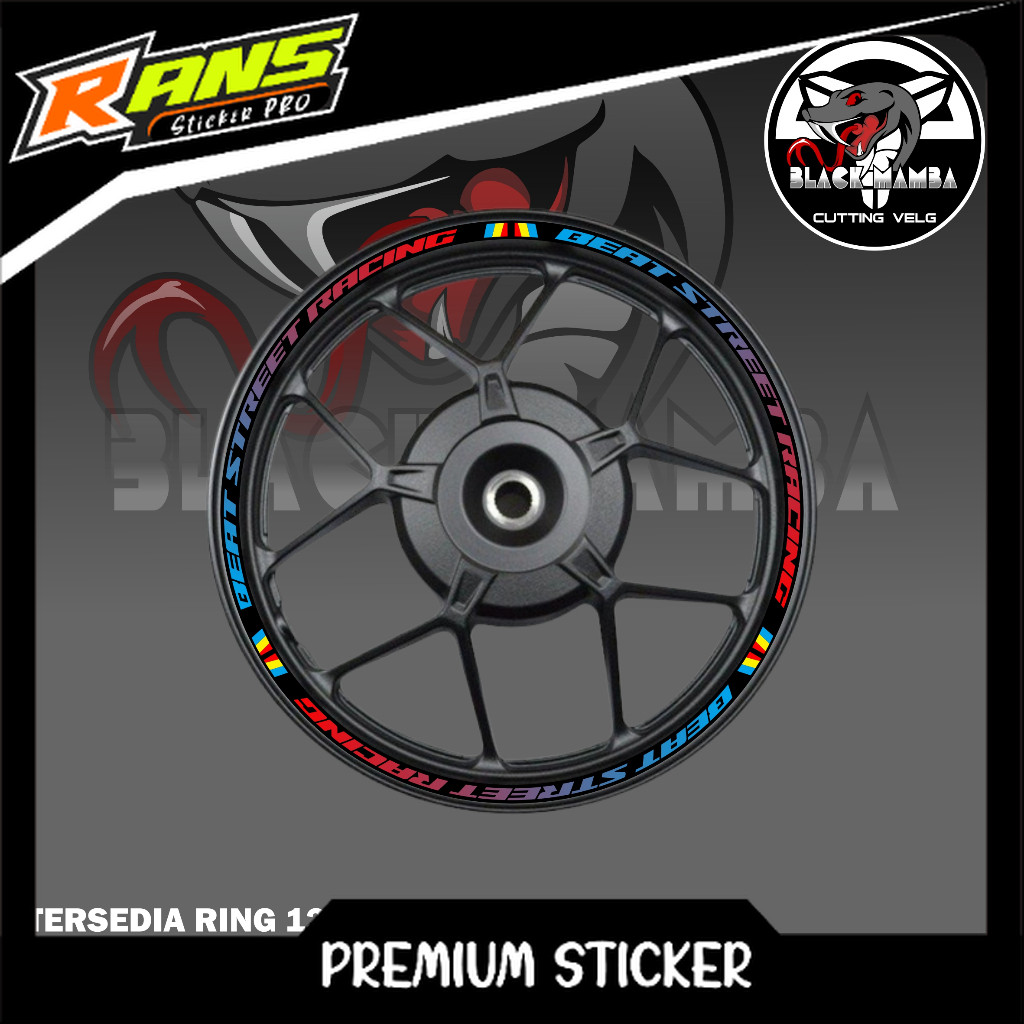 BEAT RIM STICKER - HONDA BEAT A06 TIRE/VELG VARIATION LIST STICKER