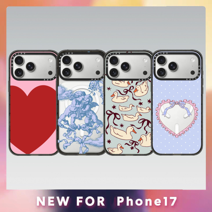 CASETY Love Angel Swan เคสแม่เหล็กสําหรับ iPhone 17 17Pro 16 15 14 13 12 Plus Pro Max อะคริลิคใสปกหลัง