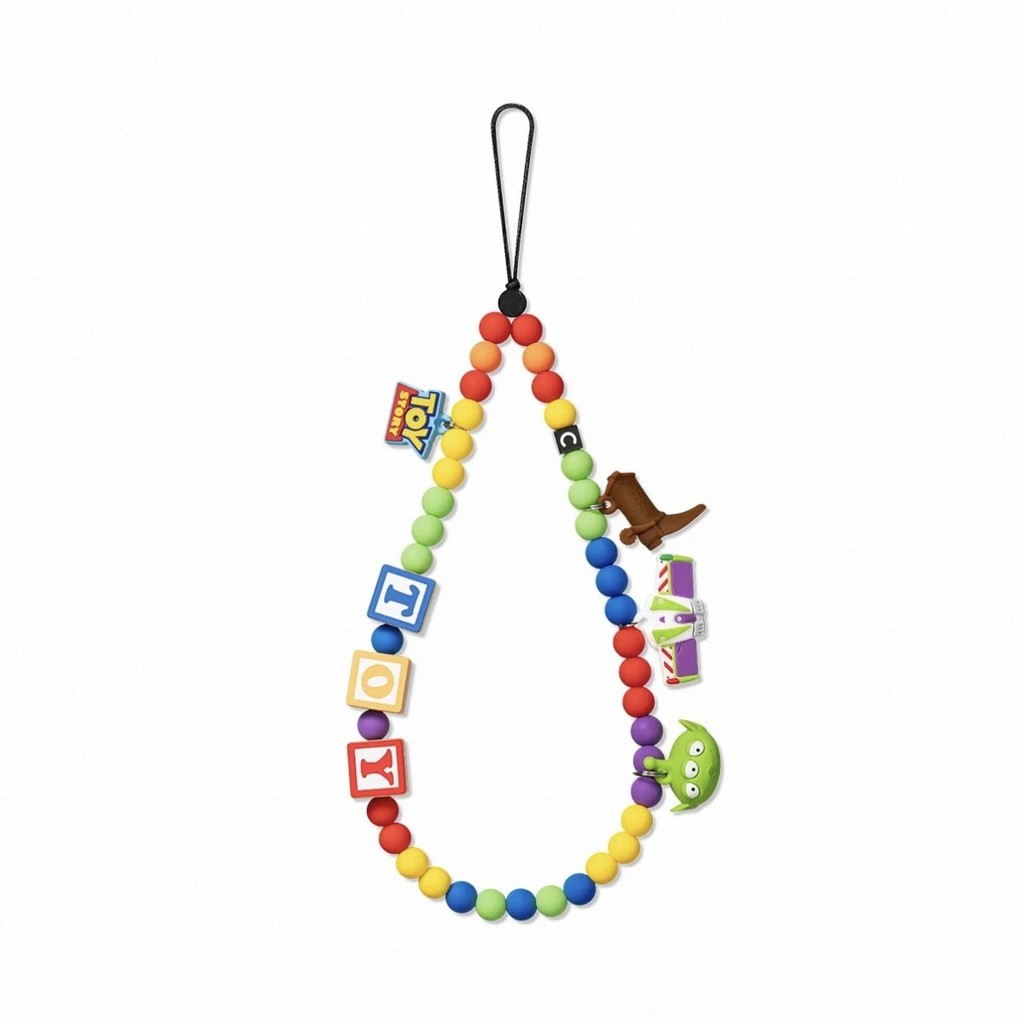 CASE Collaboration Toy Story Phone Chain Beaded Creative Lanyard Anti-Lost Silicone Phone Lanyard
