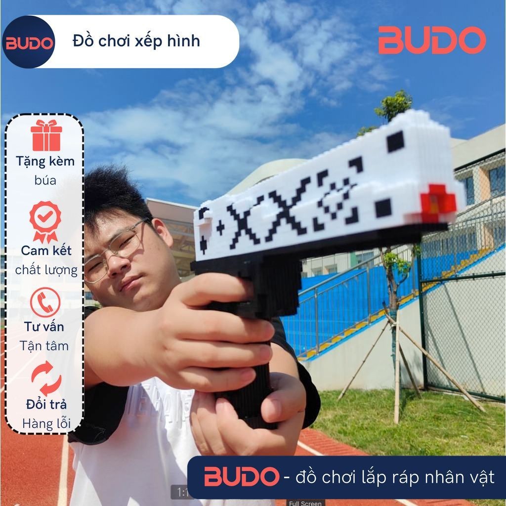 SA PUBG ชุดปริศนาสไตล์ CSGO รุ่น Desert Eagle Gun | อิฐนาโนมินิ | ของเล่นปริศนาสร้างสรรค์สําหรับเด็ก