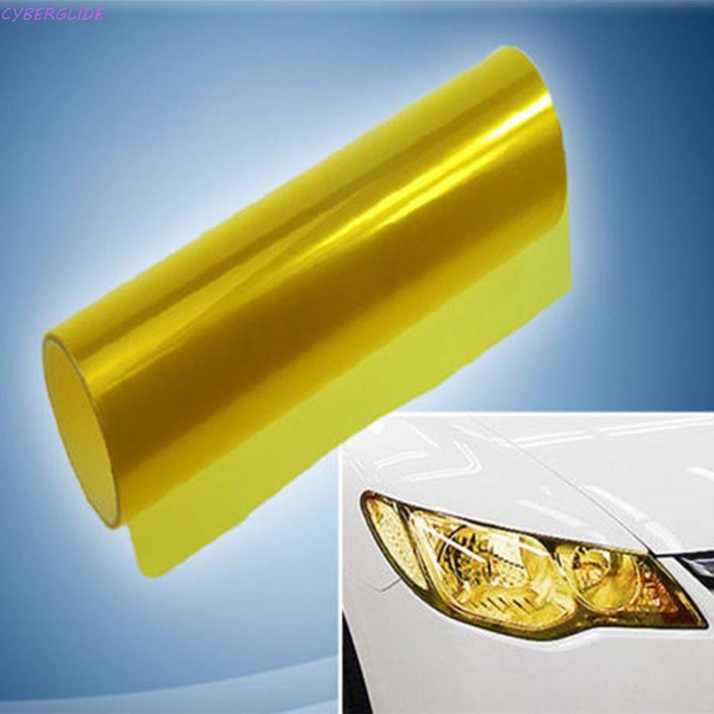 CYBERGLIDE Film ANY Vinyl Glossy Yellow Tail Wrap Fog Durable HOT ไฟหน้า