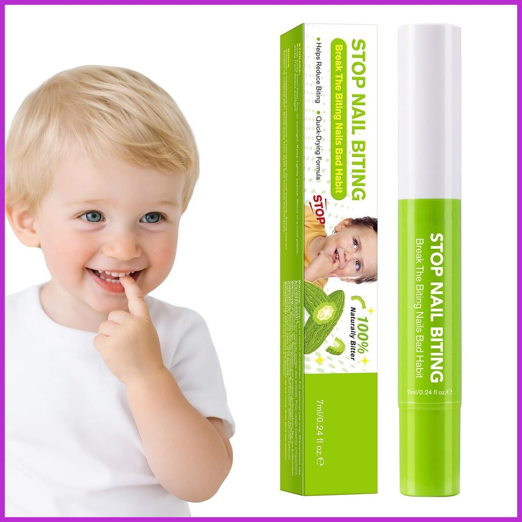 Anti เล็บกัดภาษาโปลิชคํา 7ml Thumb Sucking No Bite ปากกา Bitter Stop ดูด Habit Thumb Guard ธรรมชาติ 